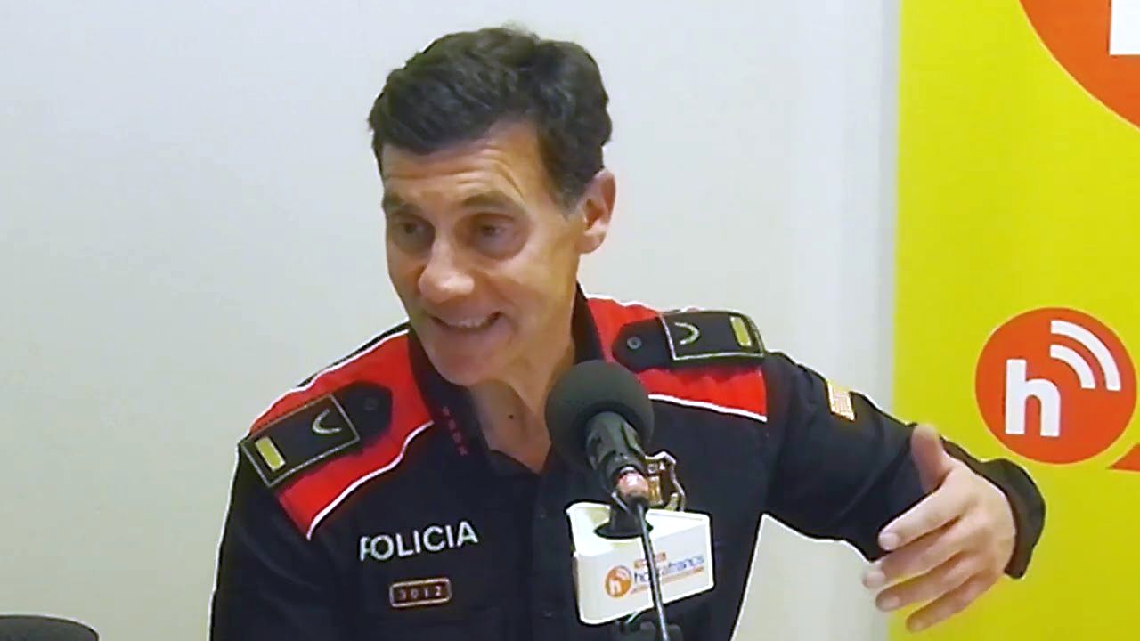 Jordi Fàbregas, inspector en cap dels Mossos d'Esquadra a l'area policial de Sants-Montjuïc | Foto: Ràdio Hostafrancs