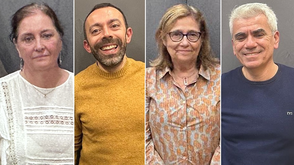 D'esquerra a dreta: Ana Trapero, Albert Jiménez, Núria Pey i José Antonio Calleja | Fotos: Ràdio Hostafrancs